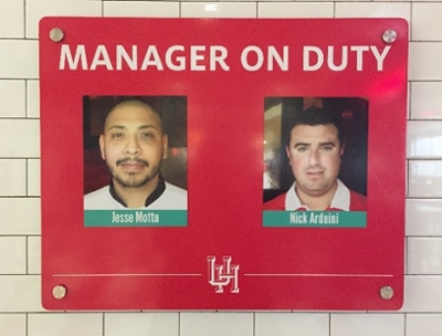 Manager on Duty Board